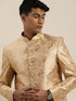 Men's Rose Gold Ethnic Woven Jodhpuri